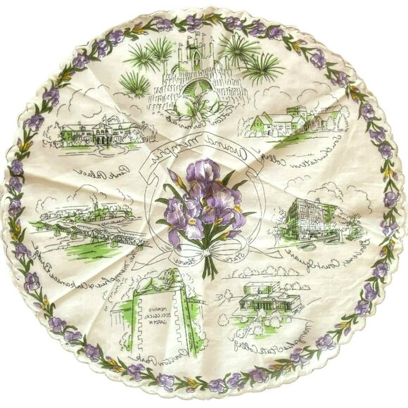 3 Vintage Handkerchiefs Mayfield Memphis Tennessee Florida Chicago MCM Souvenir - Picture 16 of 16